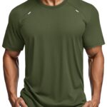 Men’s Dry Fit Mesh Athletic Tee，Green