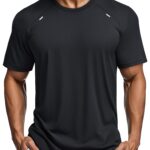Men’s Dry Fit Mesh Athletic Tee，Black