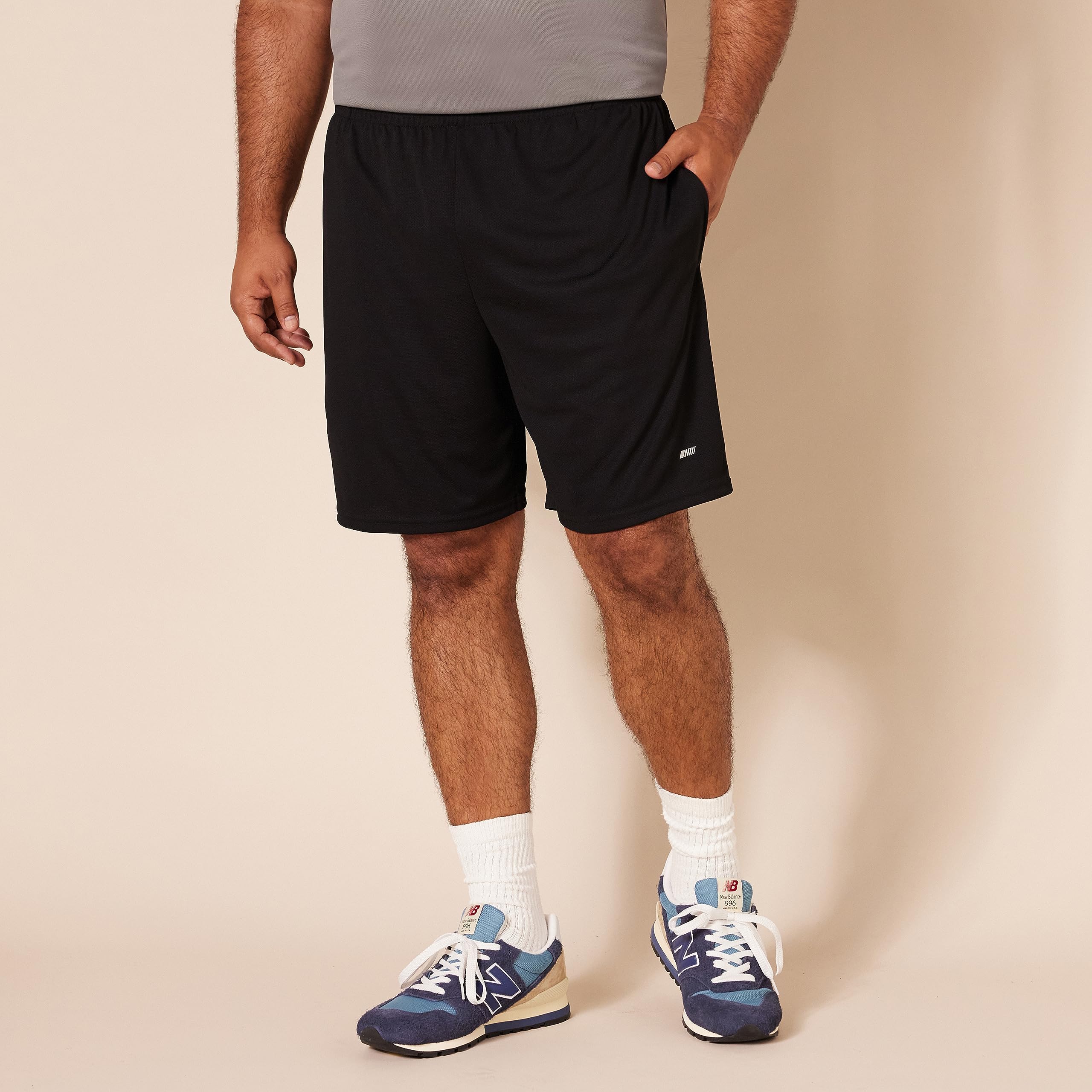 Version 1.0.0 Men’s Essentials Training Shorts, 2-Pack,Black - 图片 1