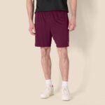 Men's Essentials Training Shorts, 2-Pack，Burgundy