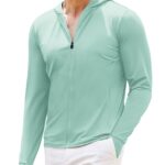 Men’s UPF 50 Sun Protection Hoodie，Green